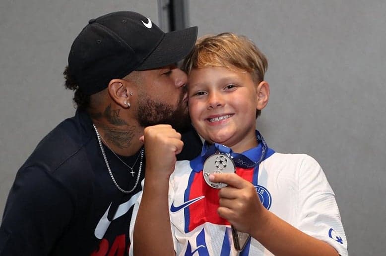 Neymar e Davi Lucca