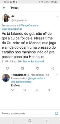 Apoio a Manoel nas redes sociais