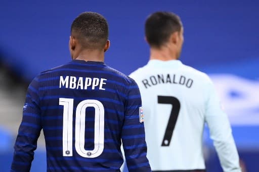 França x Portugal - Mbappe e Cristiano