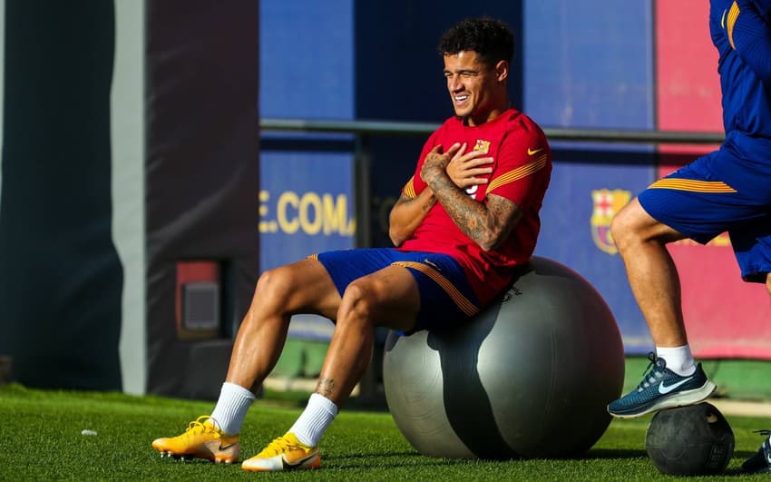 Treino - Barcelona - Philippe Coutinho