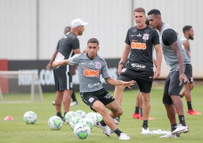 Mancini e Gabriel - Treino Corinthians