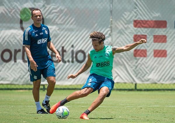 Arão e Nelson Simões - Treino do Flamengo