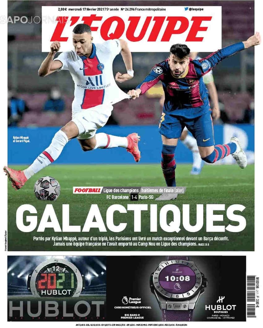 Capa - L'Equipe