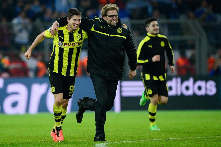 Jürgen Klopp e Robert Lewandowski - Borussia Dortmund