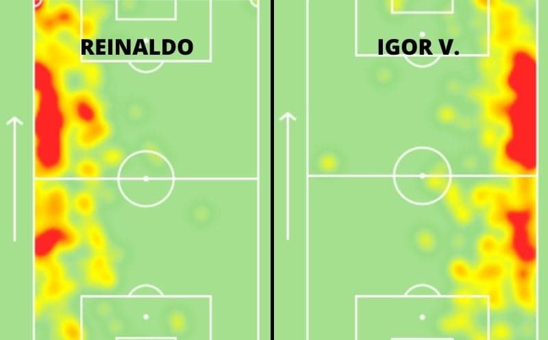 Mapas de calor de Reinaldo e Igor V.