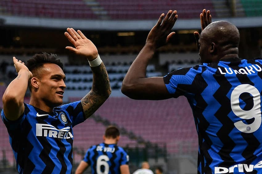 Inter de Milão x Sassuolo - Lautaro Martínez e Lukaku