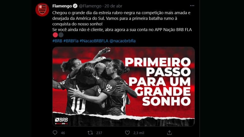 Denúncia da Conmebol contra o Flamengo