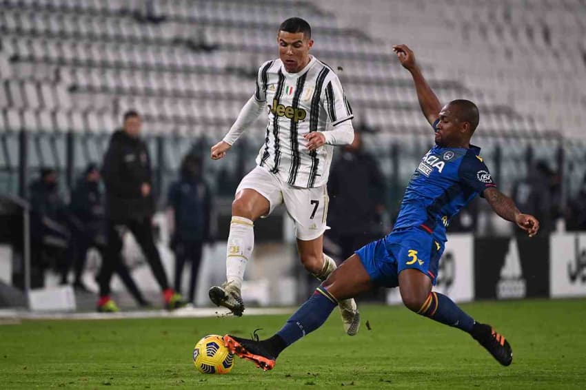 Juventus x Udinese - Cristiano Ronaldo e Samir