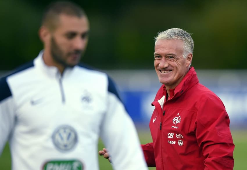 Karim Benzema e Didier Deschamps - França - Seleção Francesa