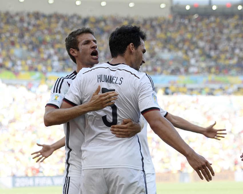 Thomas Müller e Mats Hummels - Alemanha x França