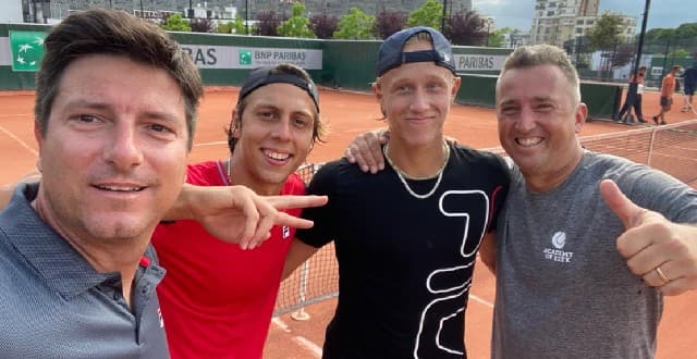 Pedro Boscardin com Leo Borg