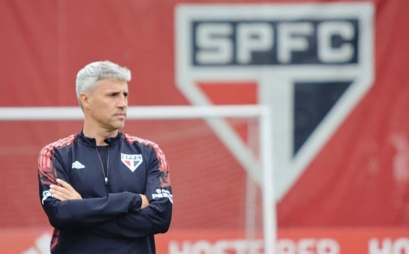 Crespo durante treinamento deste sábado