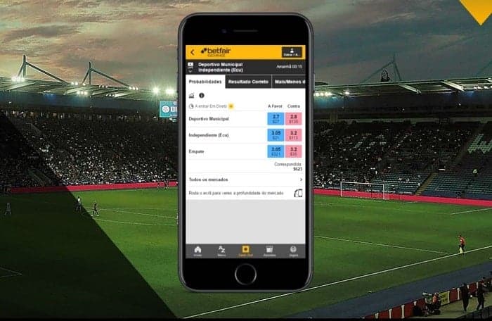 O Betfair app pode ser baixado diretamente no site do operador