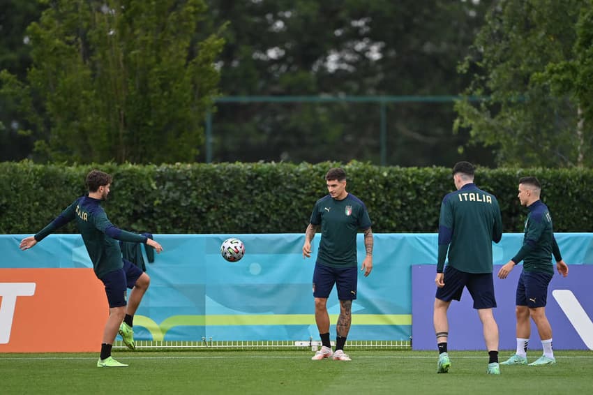 Treino - Seleção da Itália