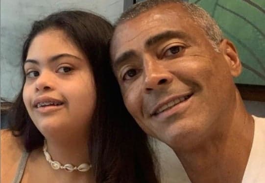 Romário e a filha Ivy