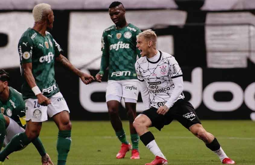 Corinthians x Palmeiras - Roger Guedes Comemorando