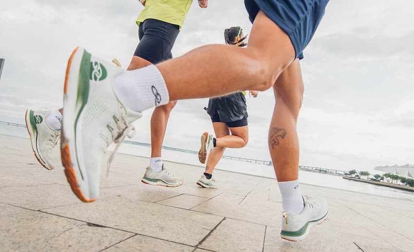 Treino apresentou o Corre1Eco, o tênis da Maratona do Rio. (Divulgação)