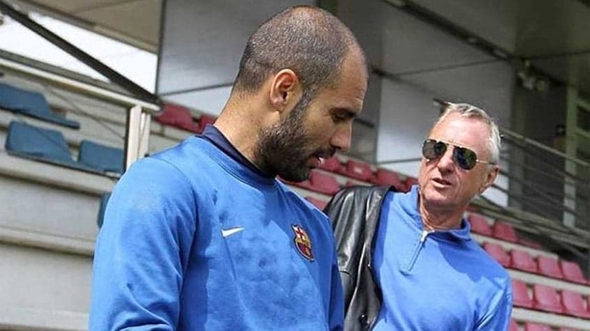 Guardiola e Cruyff