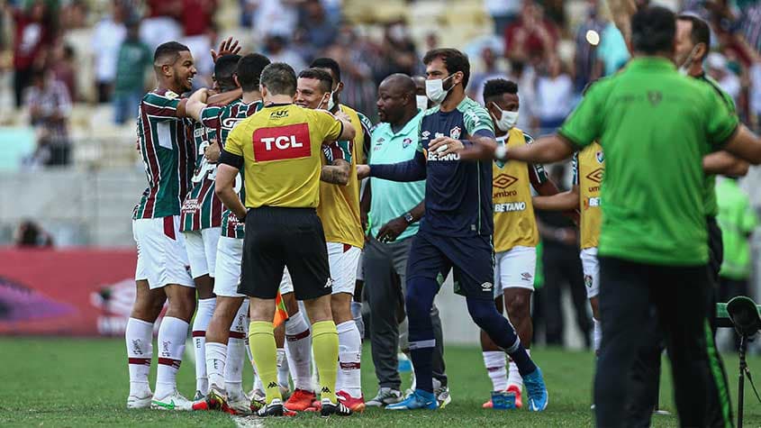 Fluminense x América-MG - Comemoração Fluminense