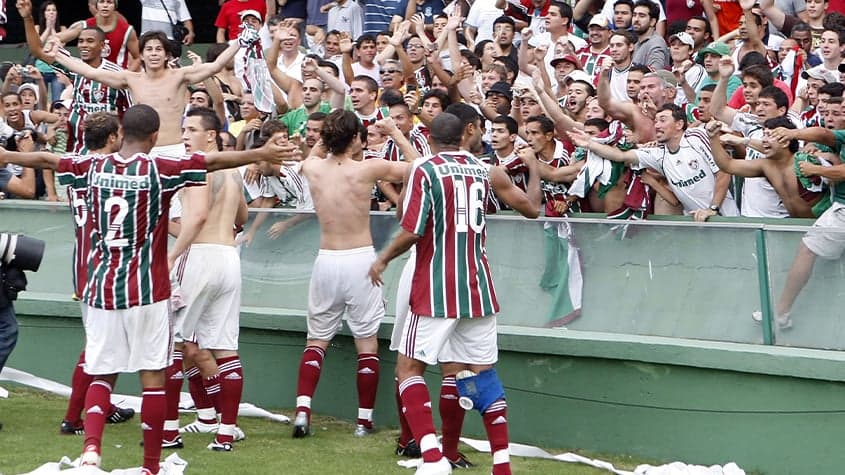 O Fluminense se salvou do rebaixamento da Série A na última rodada e ganhou o apelido de &quot;Time de Guerreiros&quot; (Foto: Felipe Gabriel / LANCEPRESS!)