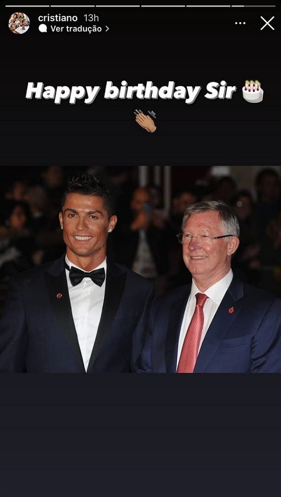 Cristiano Ronaldo e Ferguson