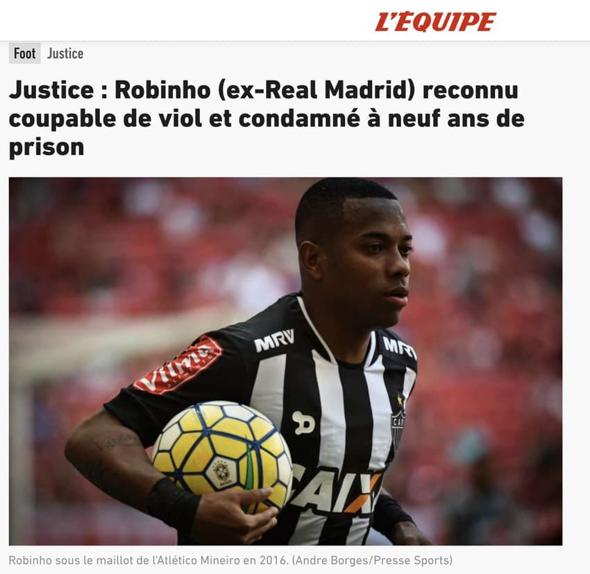 Robinho - L'Équipe