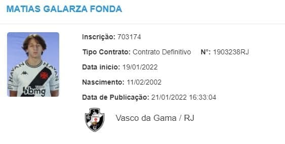 Matías Galarza - Vasco - BID