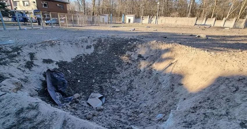 Estádio Yuri Gagarin, do Desna, em Chernihiv, na Ucrânia