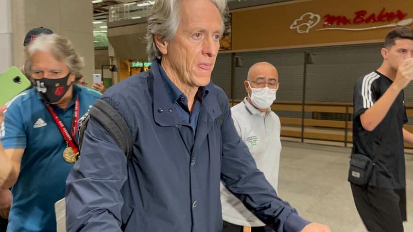 Jorge Jesus - Desembarque no Rio de Janeiro - 27/04/2022