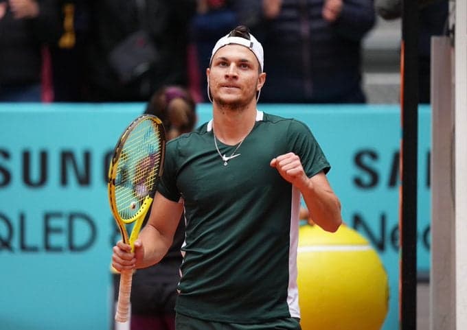 O sérvio Miomir Kecmanovic no Masters 1000 de Madri (Arquivo)