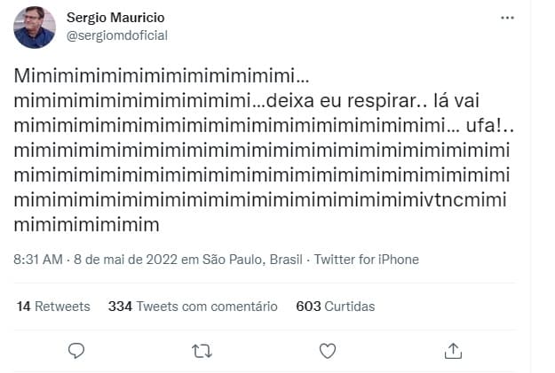 Sérgio Mauricio - Twitter