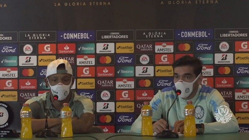 Danilo e Abel Ferreira - Coletiva Palmeiras