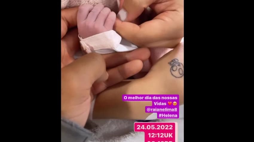 Filha de Gabriel Jesus