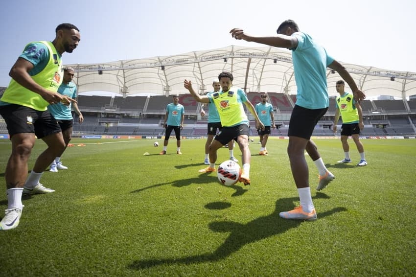 Treino da Seleção Brasileira no estádio Goyang em Seul (Foto: Lucas Figueiredo/CBF)