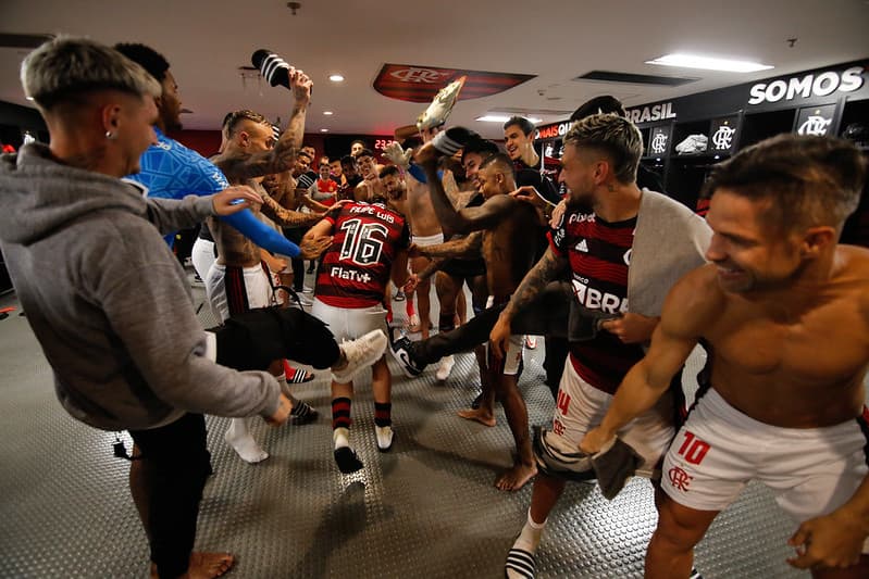 Flamengo x Corinthians - Bastidores - Vestiário