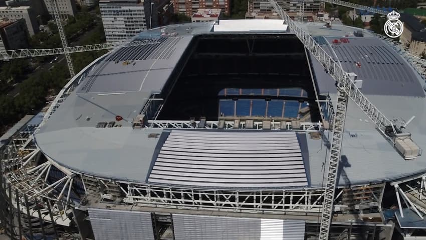 Obras no Santiago Bernabéu