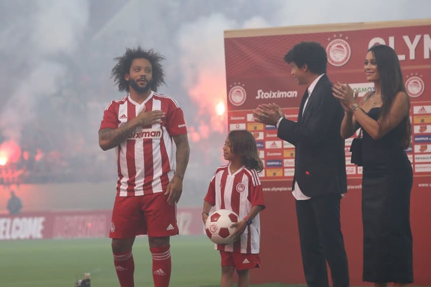 Apresentação de Marcelo no Olympiacos