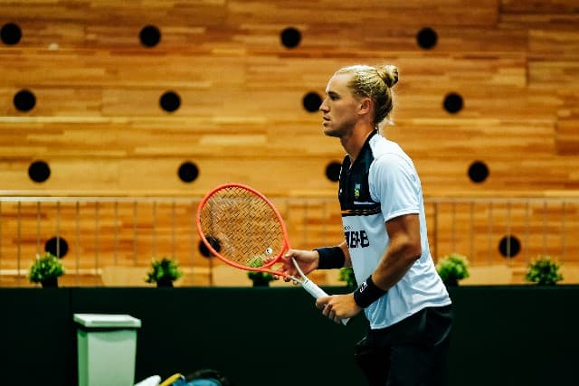 Rafael Matos na Copa Davis em Portugal