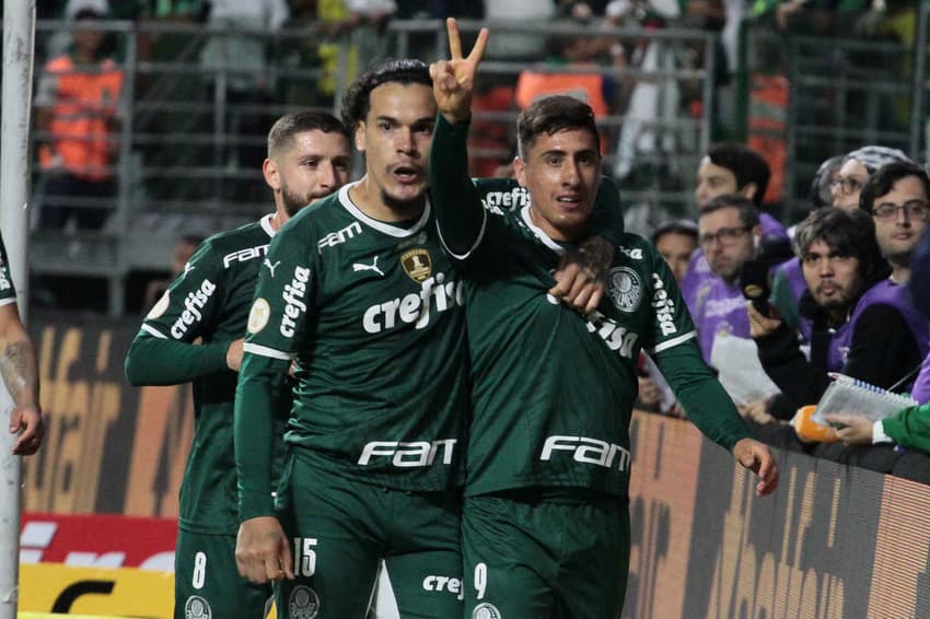 Palmeiras x Santos - Comemoração Palmeiras