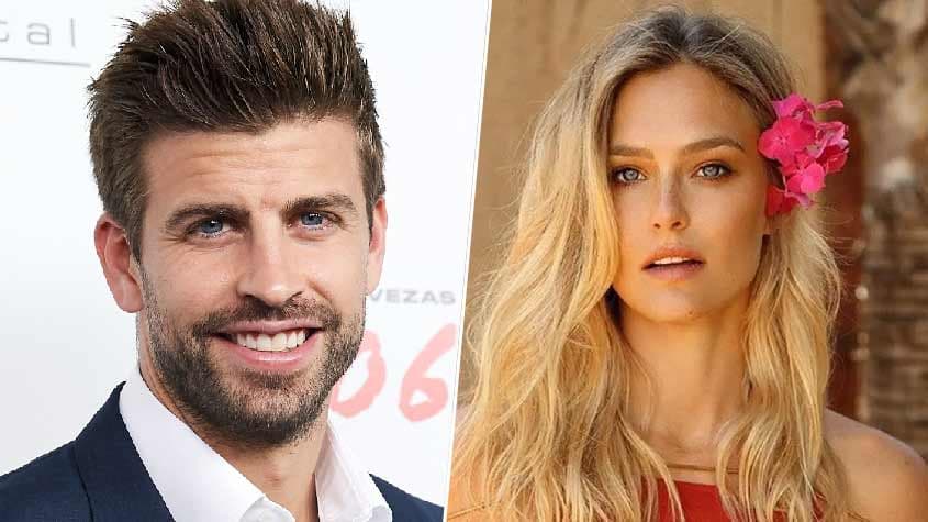 zagueiro Gerard Piqué e a modelo israelense Bar Refaeli. Obrigado.