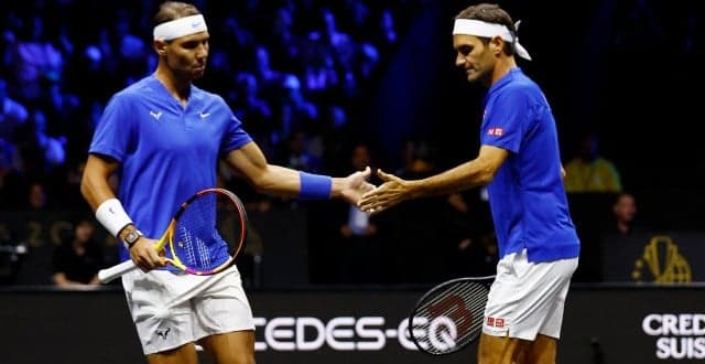 Federer e Nadal na Laver Cup na despedida