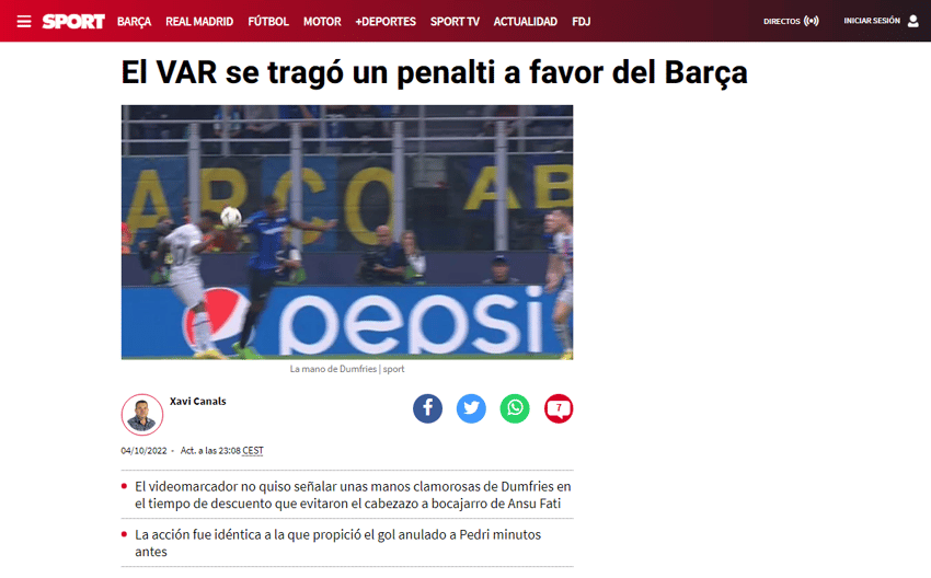 Inter de Milão x Barcelona - Sport