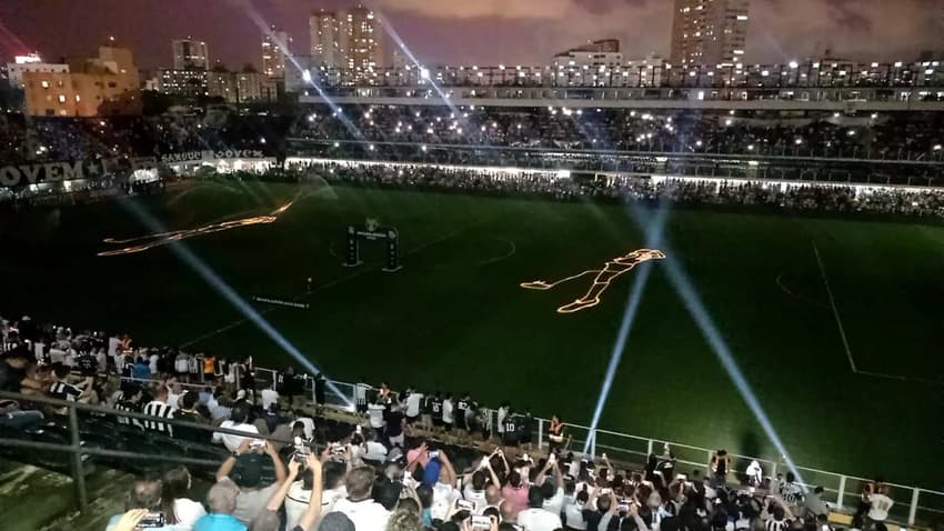 Homenagem Santos Pelé - Santos x Corinthians