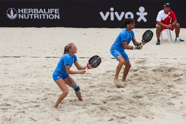 Ninny Valentini e Doriano Beccaccioli na Copa do Mundo no Rio