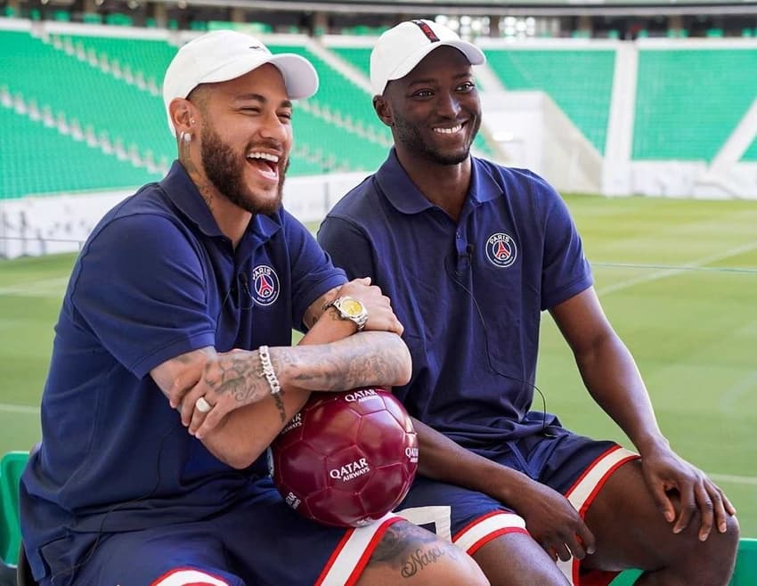 Danilo Pereira e Neymar - PSG