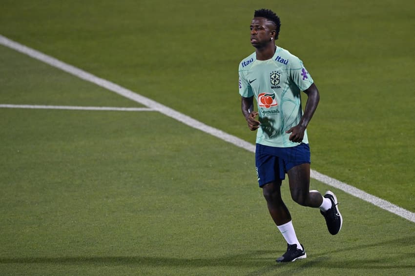 Treino da Seleção Brasileira em Doha - 25/11 - Vini Jr