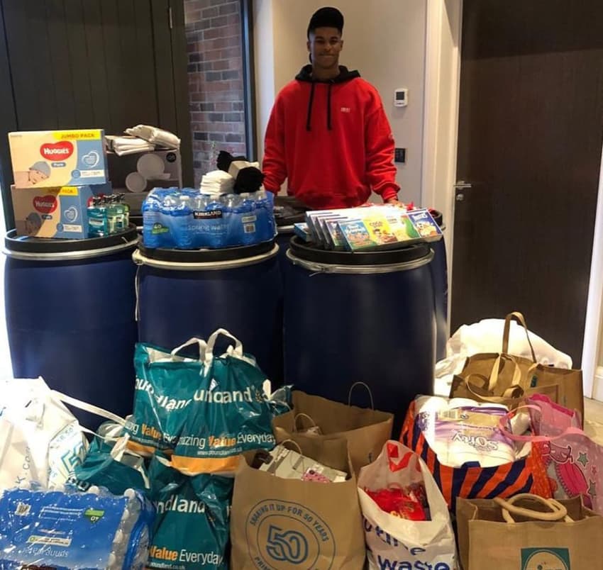 Rashford campanha de alimentação