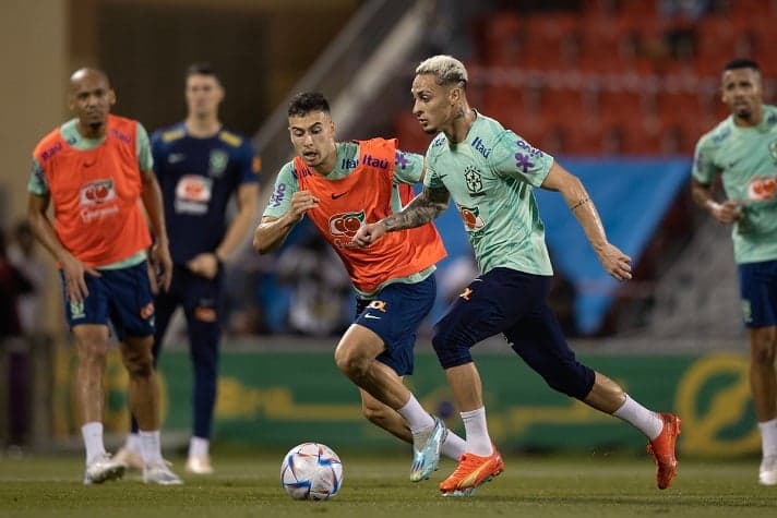 Antony e Martinelli - Treino Seleção Brasileira