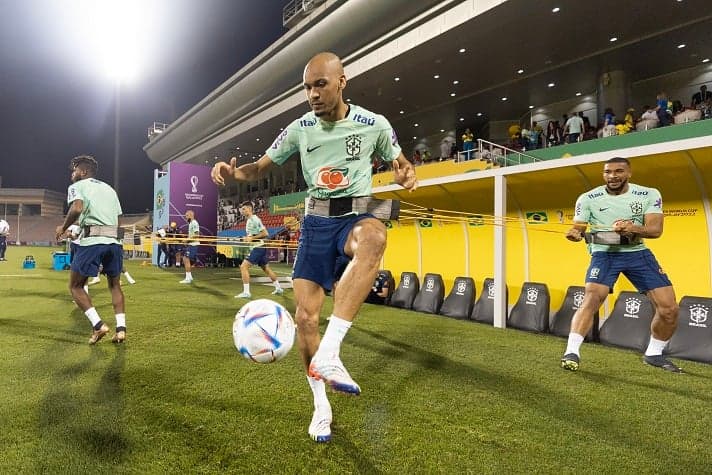 Fabinho - Treino Seleção Brasileira