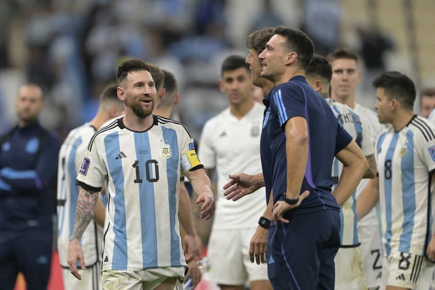 Scaloni e Messi - Argentina